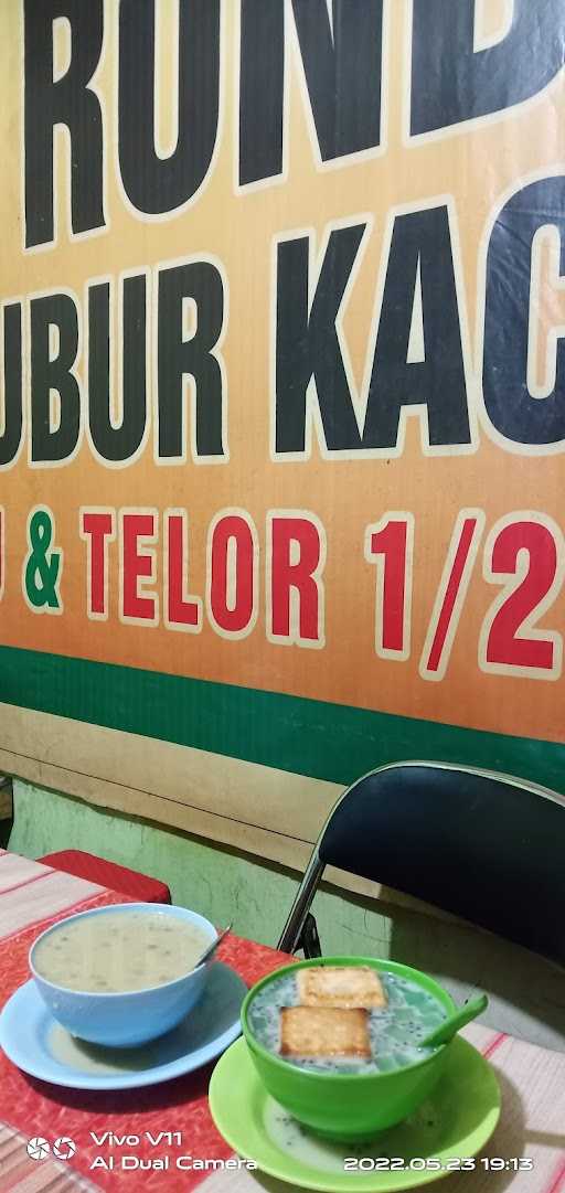 Ronde Bubur Kacang Stmj & Telor ½ Matang 6