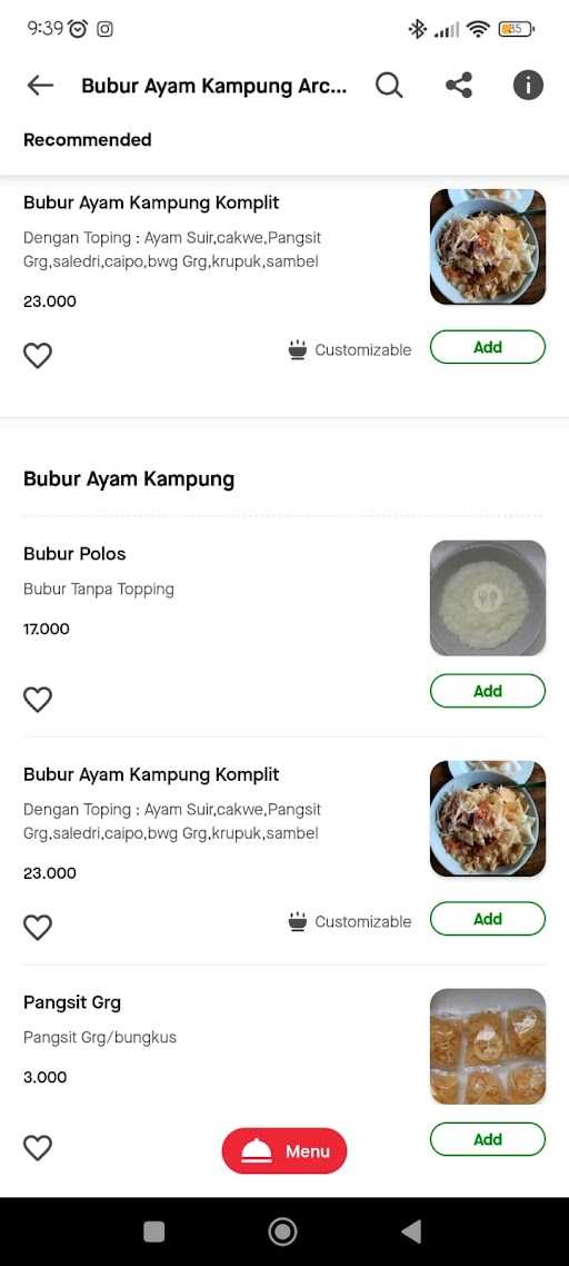 Bubur Ayam Kampung Arcadia 3