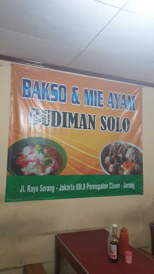 Bakso Budiman Solo (Pasar Ciruas) 2