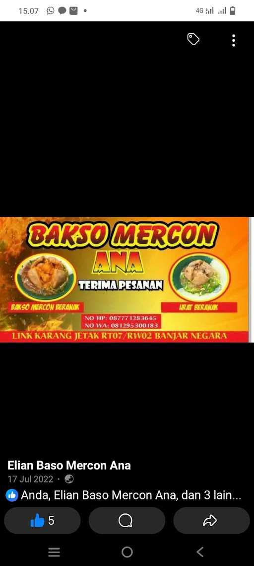 Baso Mercon Ana 2