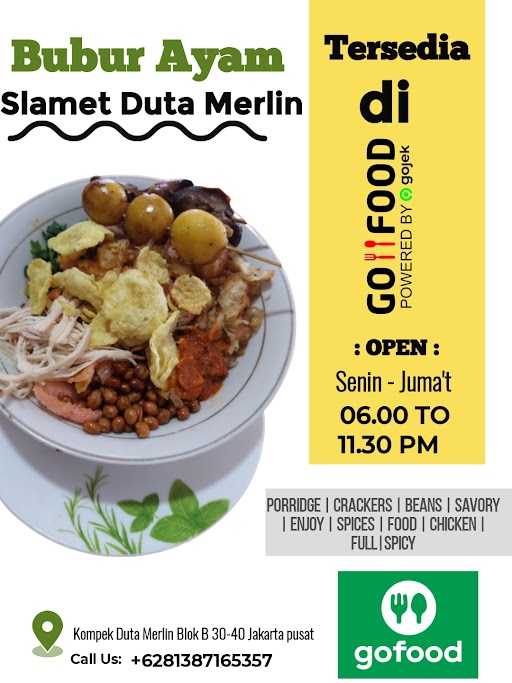 Bubur Ayam Slamet Duta Merlin 2