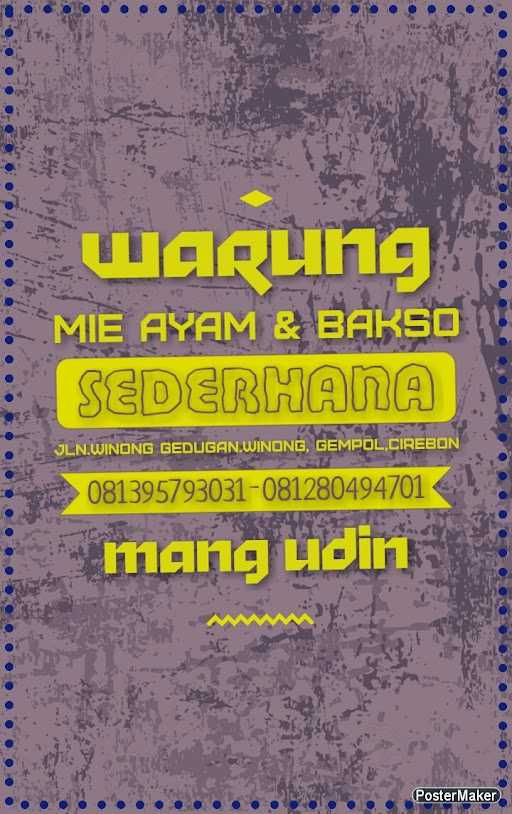 Mie Ayam Bakso Sederhana79 Mang Udin 4