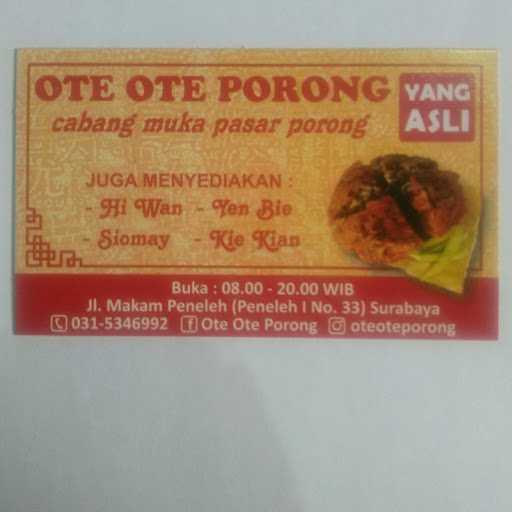 Ote Ote Porong Yang Asli 8