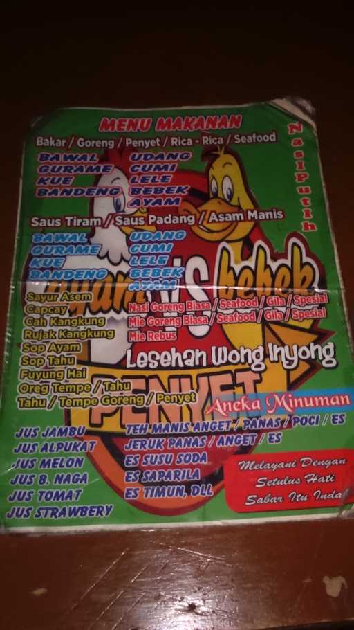 Lesehan Wong Inyong(Ayam Vs Bebek Penyet) 10