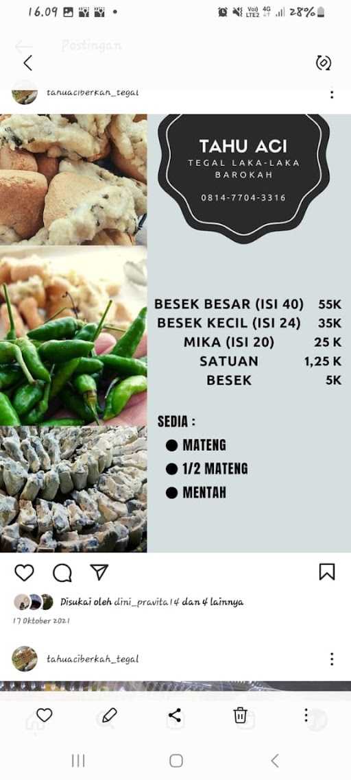 Tahu Aci Berkah Laka Laka 3