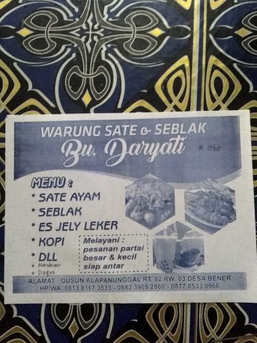 Warung Sate Dan Seblak Bu Daryati 7