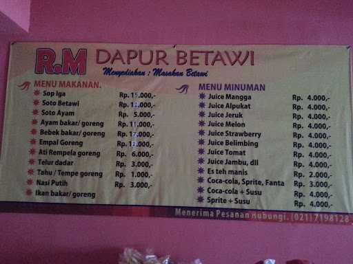 Rm. Dapur Betawi 3