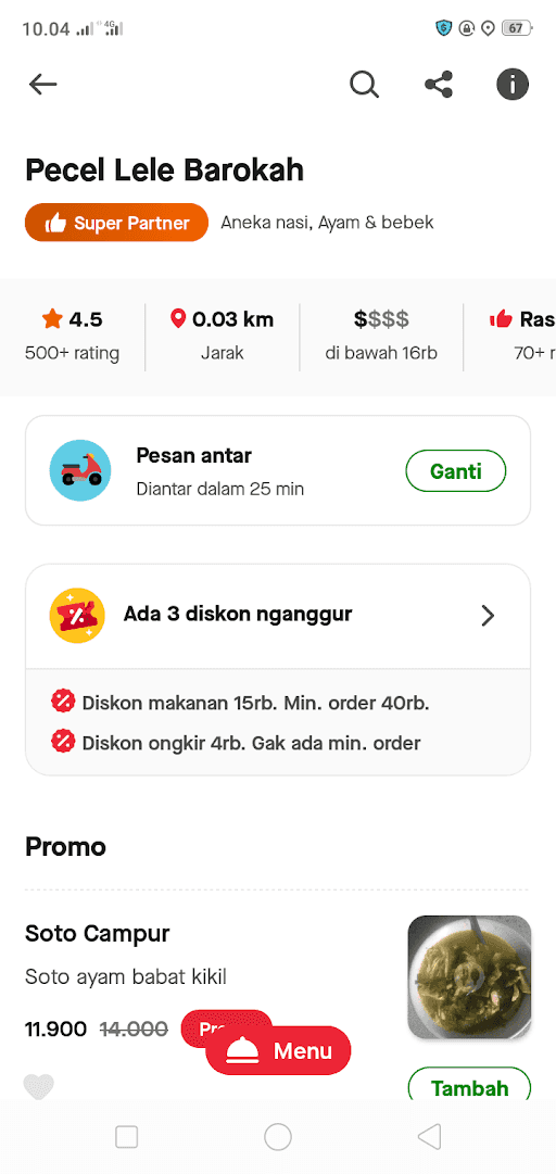 Pecel Lele Barokah 4