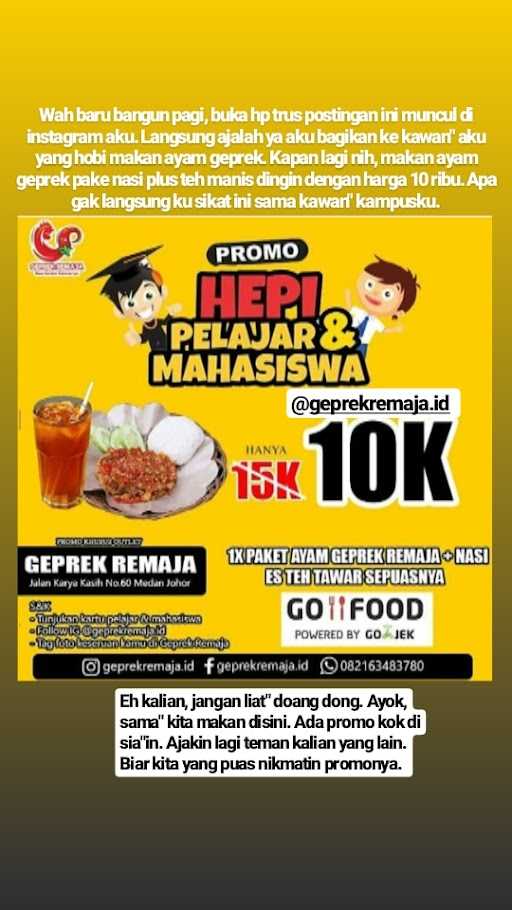 Ayam Geprek Remajaku 8