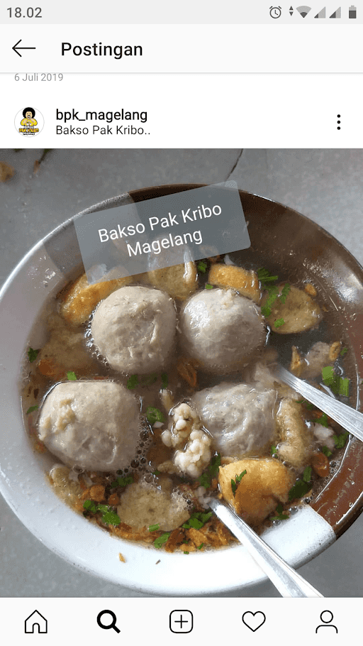 Bakso Pak Kribo Magelang 1