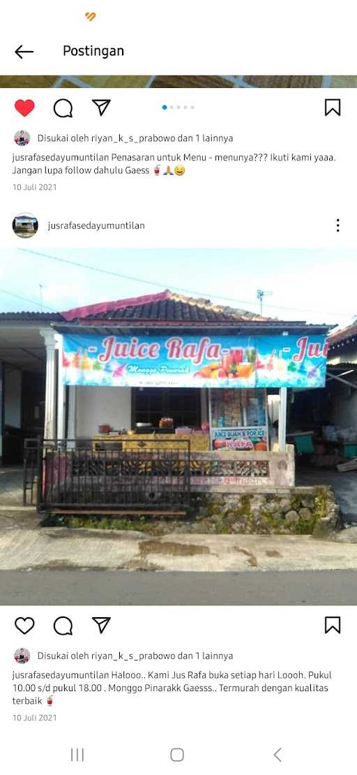 Juice Rafa Monggo Pinarak 1