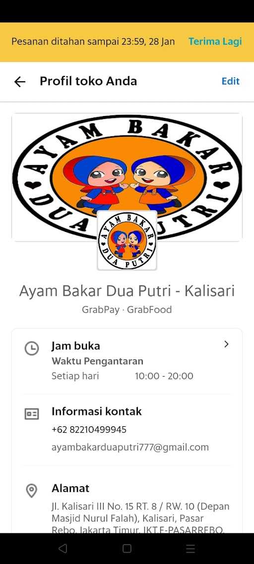 Ayam Bakar Dua Putri Kalisari 7