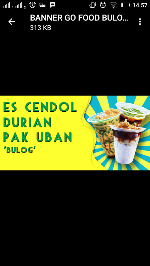 Es Cendol Durian Pak Uban Bulog 4