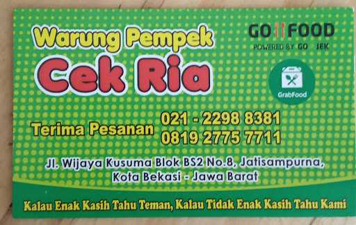 Warung Pempek Cek Ria, Hankam 8