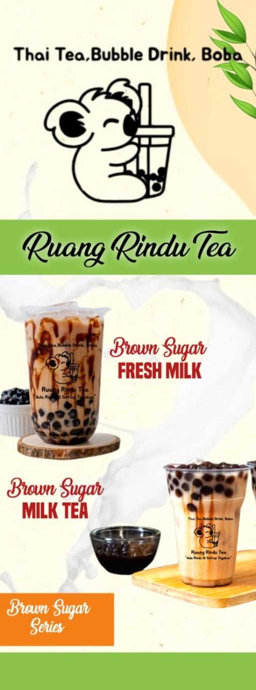 Thai Tea Bubble Drink Boba Ruang Rindu Tea 1