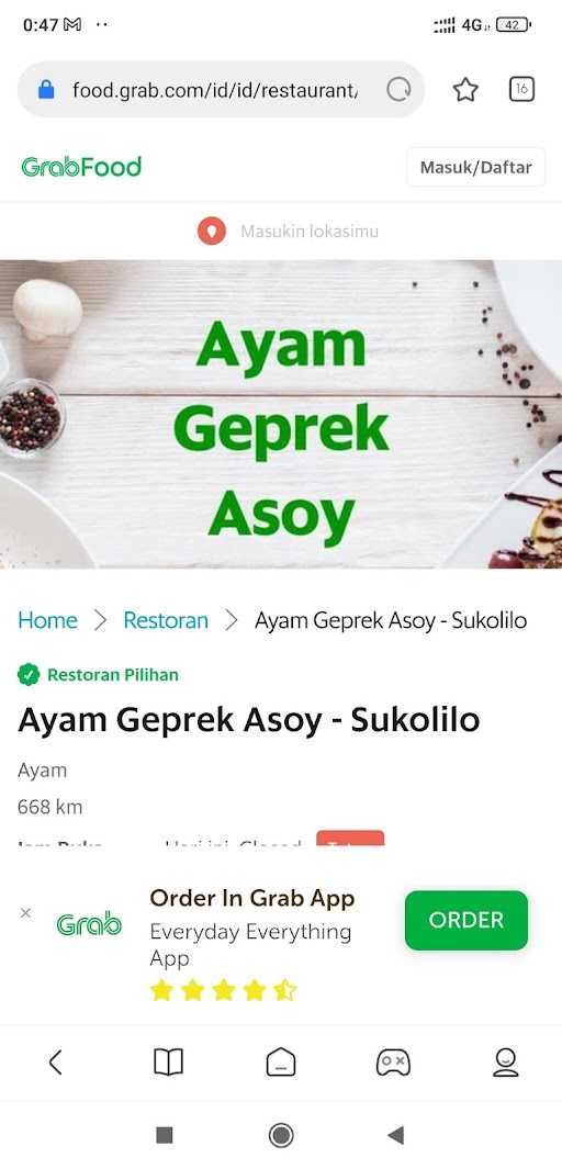 Ayam Geprek Asoy 1