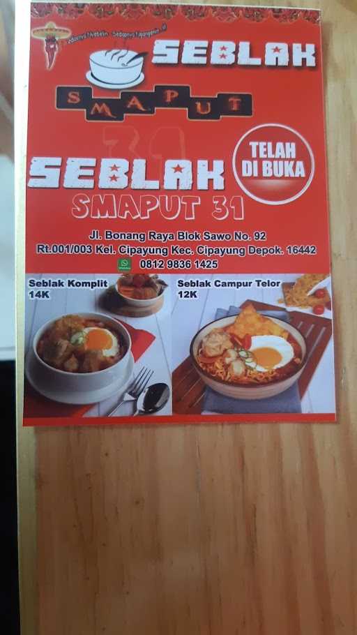 Seblak Smaput 31 10