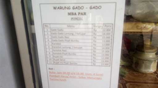 Warung Gado Gado Mba Par 6