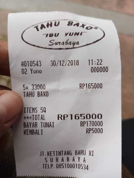 Tahu Baxo Ibu Yuni Surabaya 3