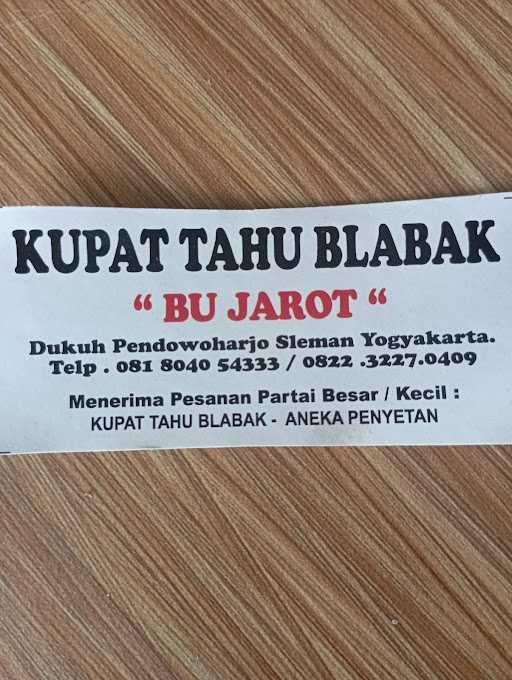 Kupat Tahu Blabak & Mangut/Penyetan Bu Jarot 5