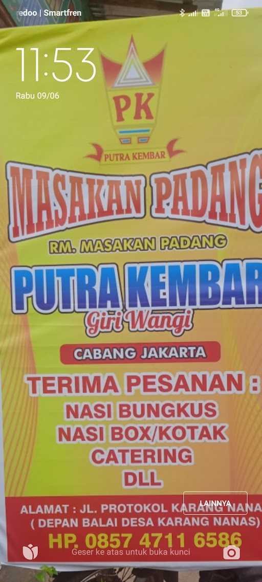 Masakan Padang Putra Kembar 8