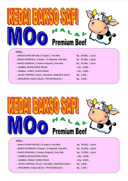 Kedai Bakso Moo 1