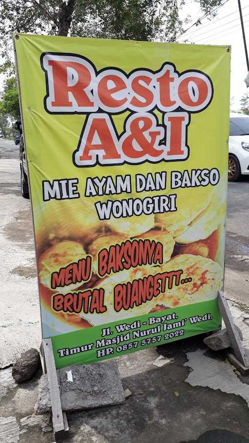 Resto Mie Ayam Bakso A&I Wedi 4