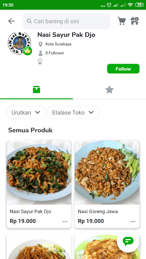 Nasi Goreng Sayur Pak Djo - Siwalankerto 8