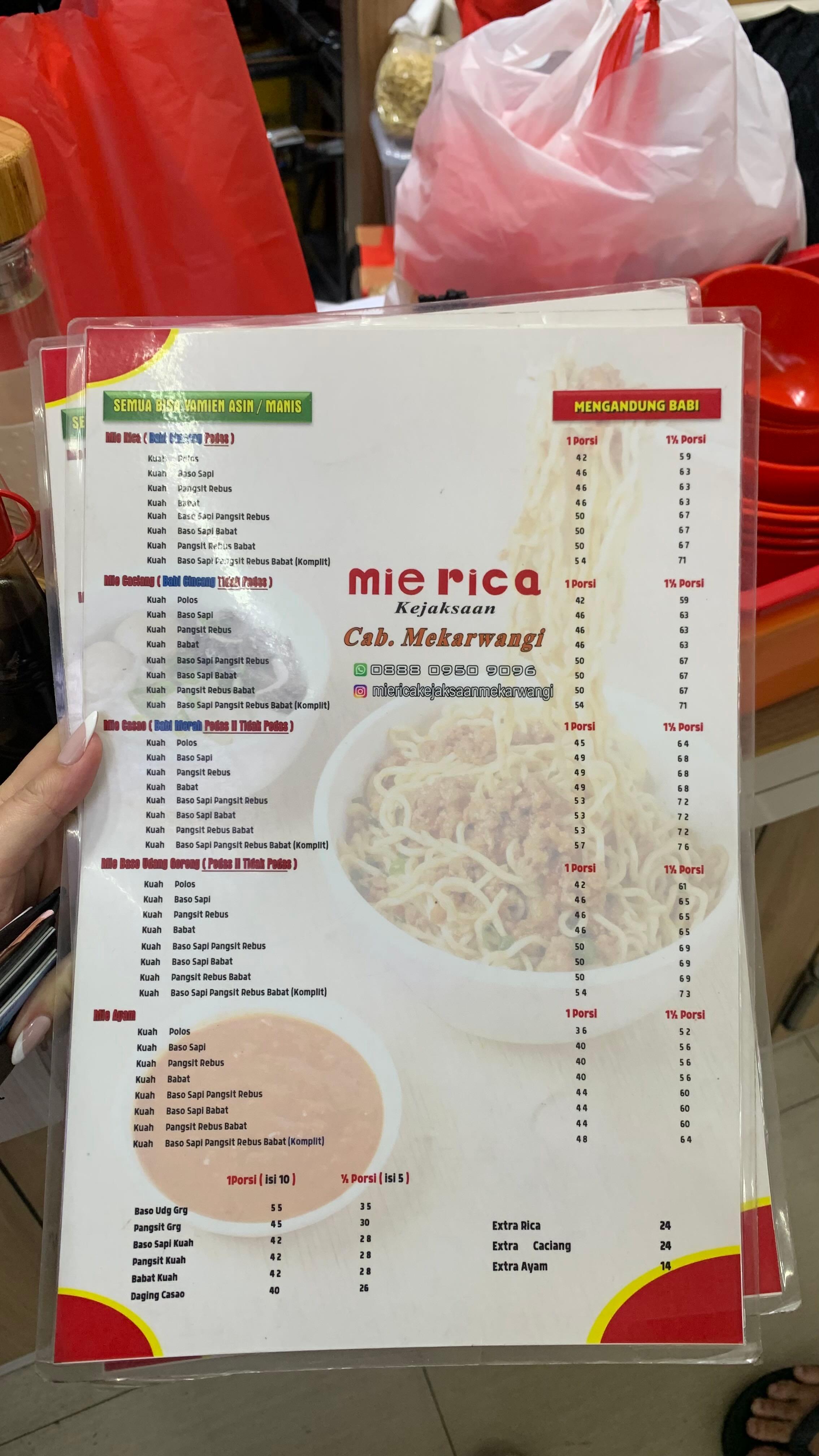 Mie Rica Kejaksaan Mekarwangi review