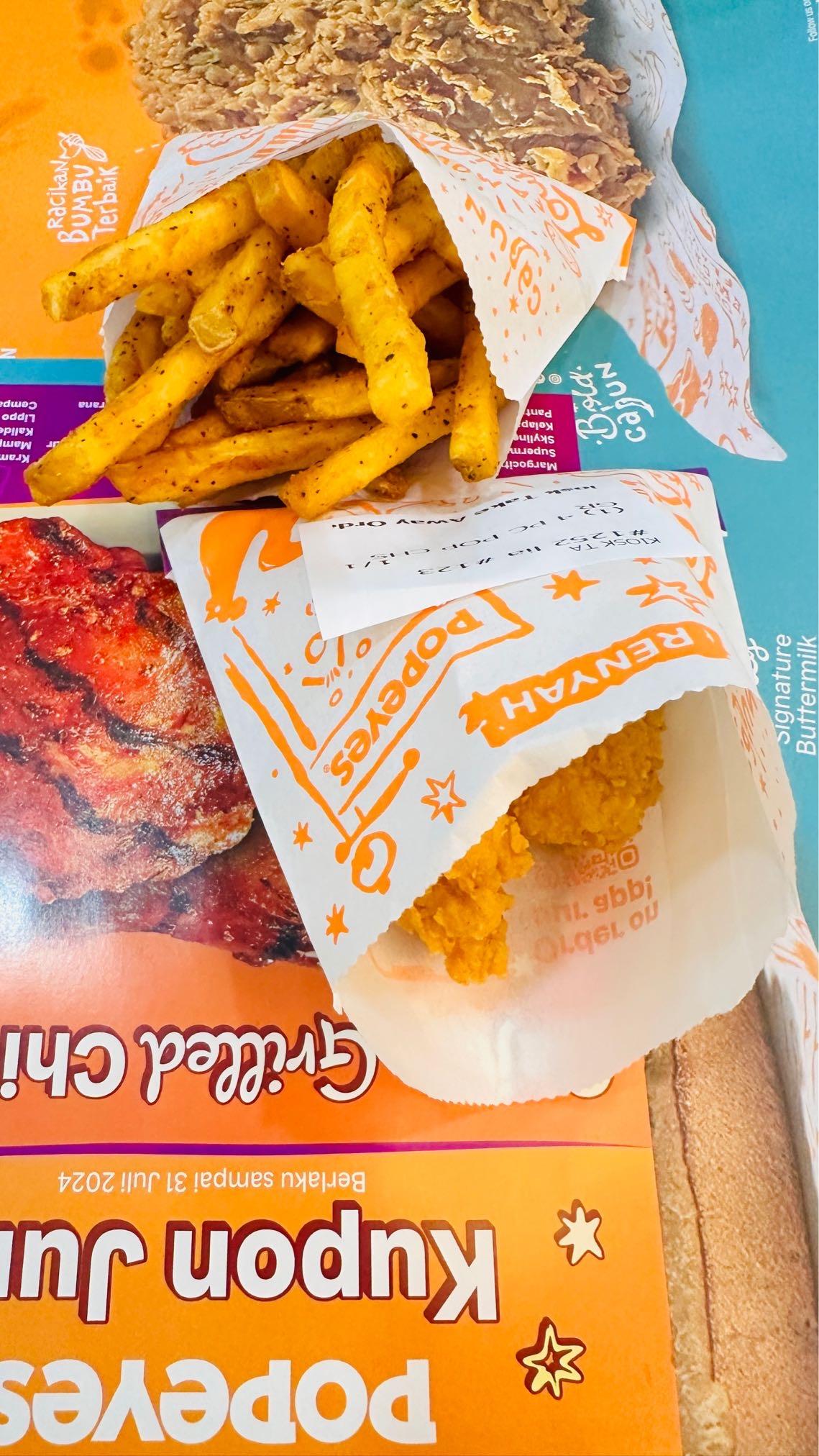 Popeyes Cempaka Putih review