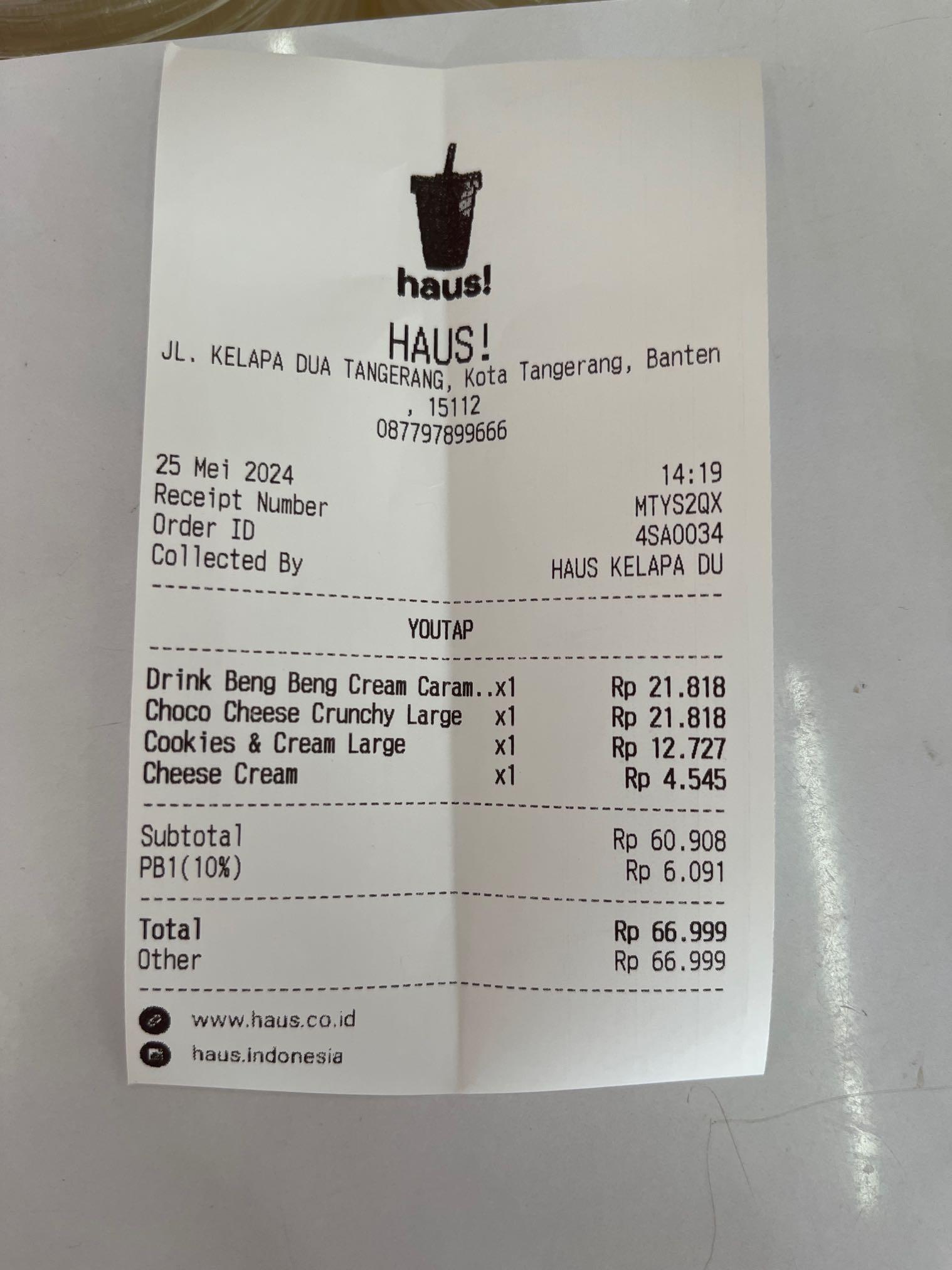 HAUS! - KELAPA DUA review