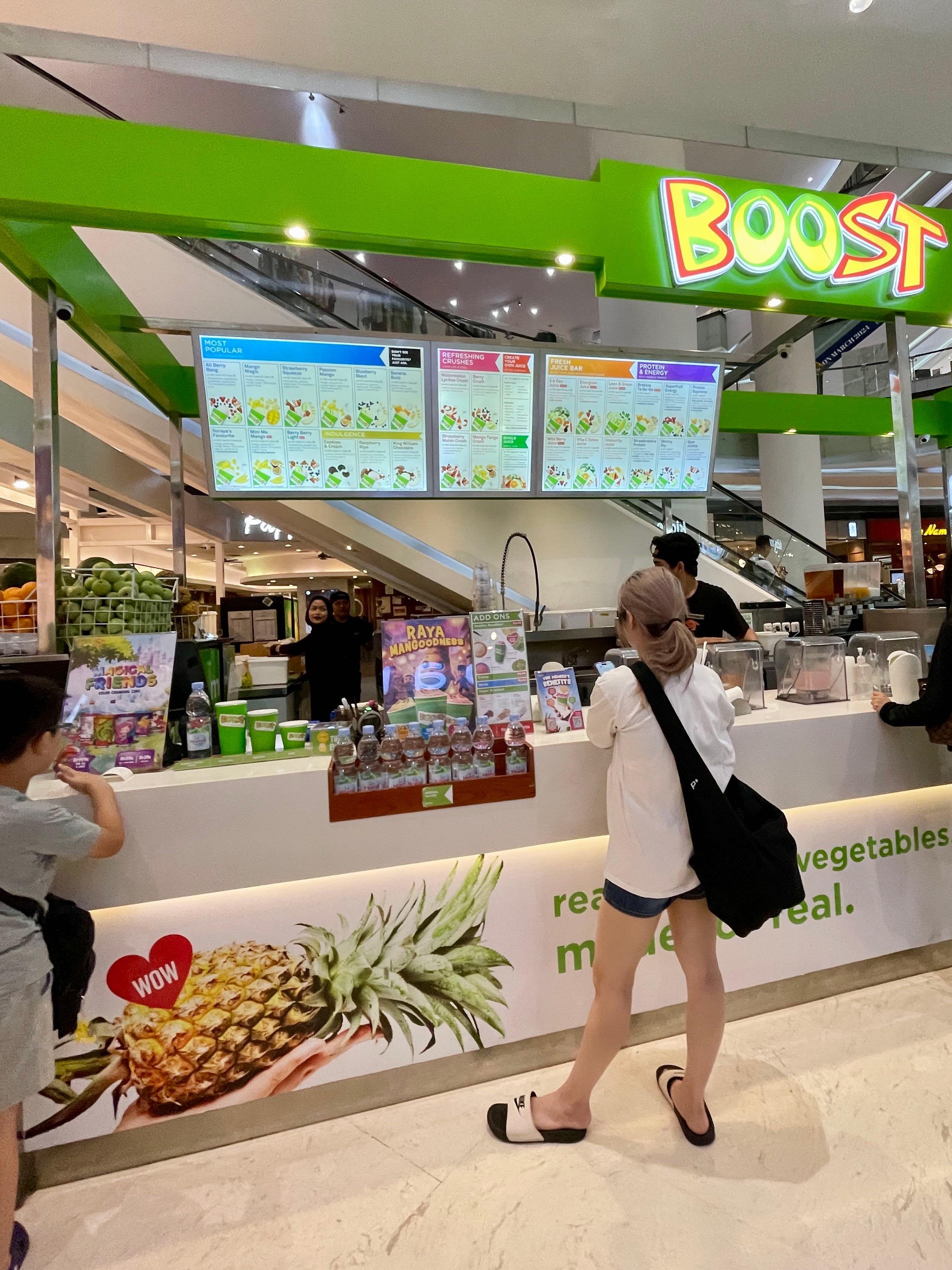 Boost Juice Lippo Mall Puri review