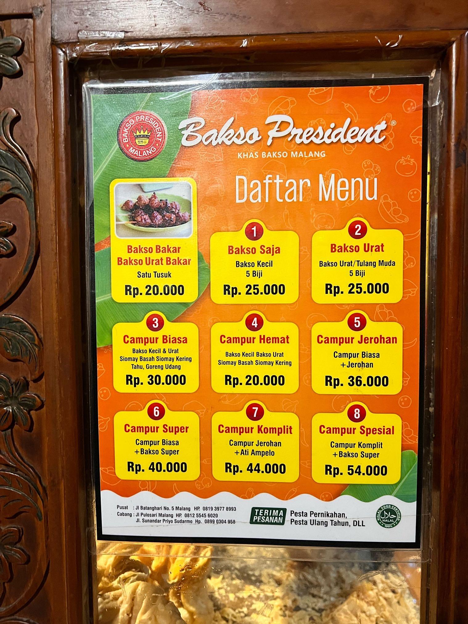 Bakso President review