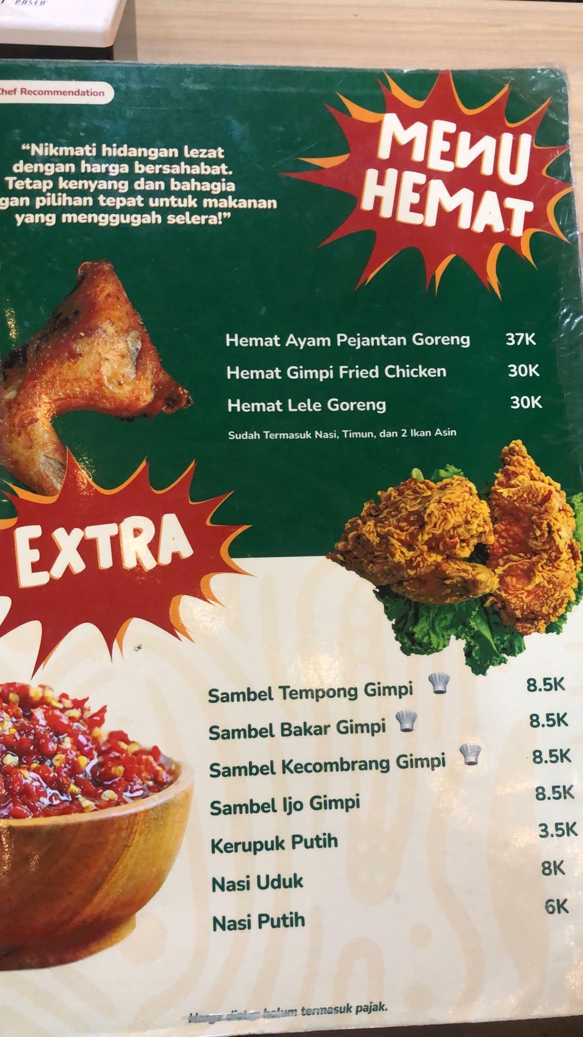 Gimpi Tempong - Juaranya Sambel review