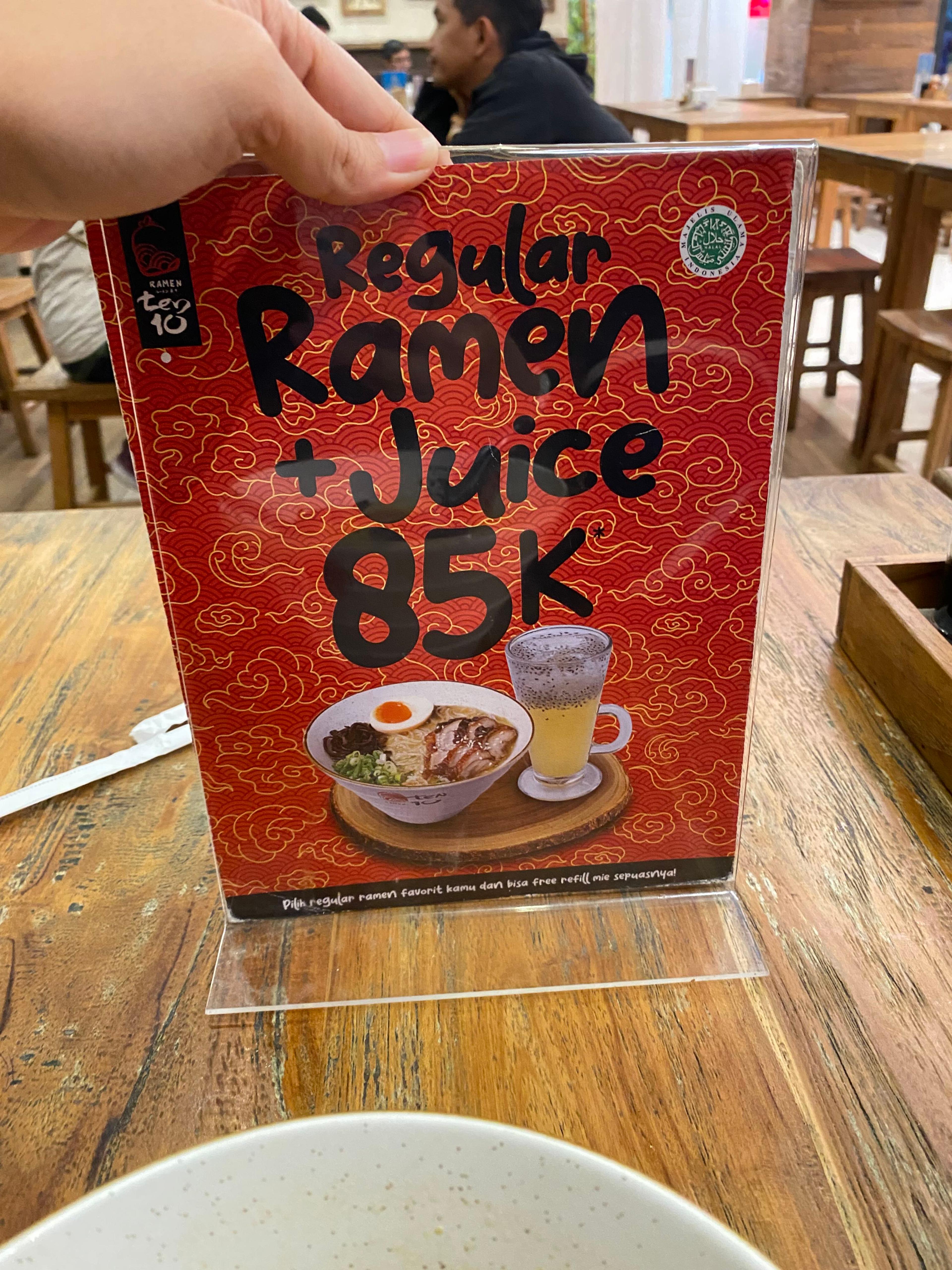 Ramen Ten 10 - Gajah Mada Plaza review