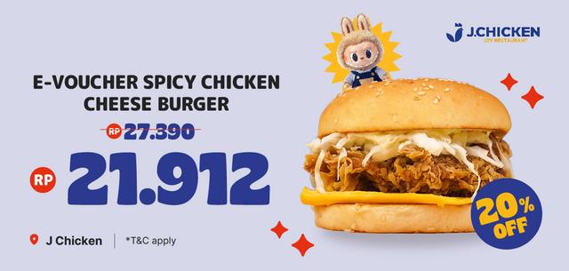 [Waktu Indonesia Jajan] E-Voucher Spicy Chicken Cheese Burger