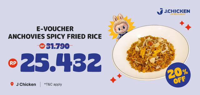 [Waktu Indonesia Jajan] E-Voucher Anchovies Spicy Fried Rice