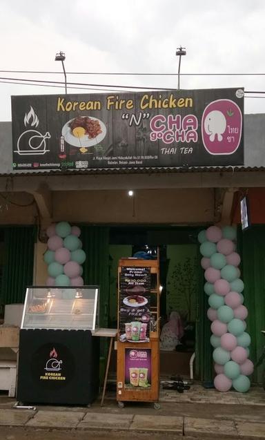 KOREAN FIRE CHICKEN N CHA GO CHA THAI TEA