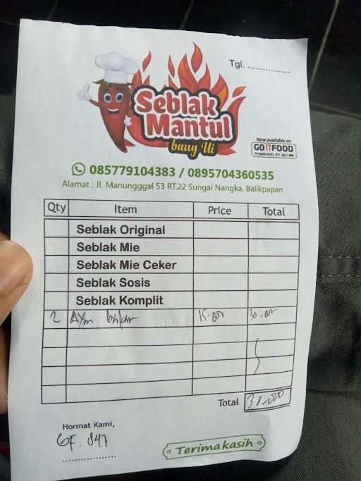 SEBLAK MANTUL BANG UI