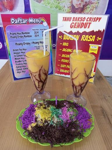 DEPOT RAINBOW PISANG KEJU, JUICE BUAH, TAHU CRISPY DAN JASUKE