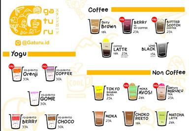 GATURU FRUITY COFFEE & EATERY 精神 | HOMEMADE SNACKS RISOL PASTEL | NOODLE KANMEN | RICEBOWL CHIMU |