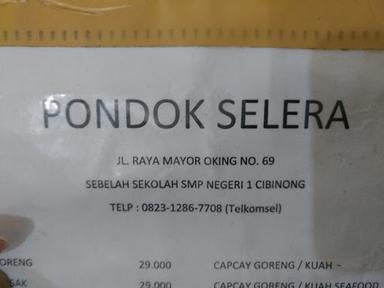 PONDOK SELERA