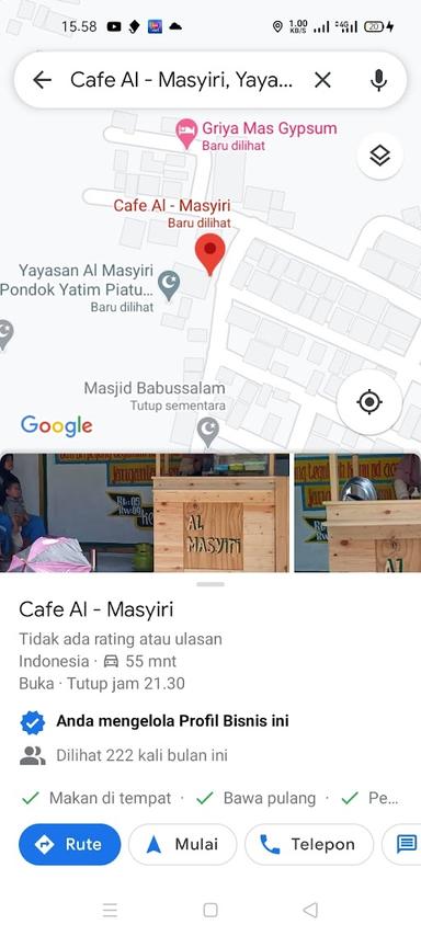 CAFE AL - MASYIRI