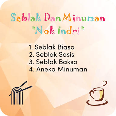 SEBLAK DAN MINUMAN NOK INDRI