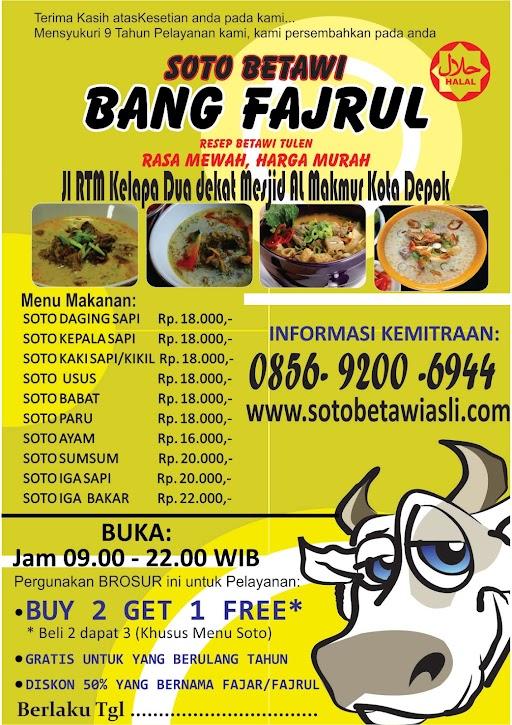 SOTO BETAWI BANG FAJRUL