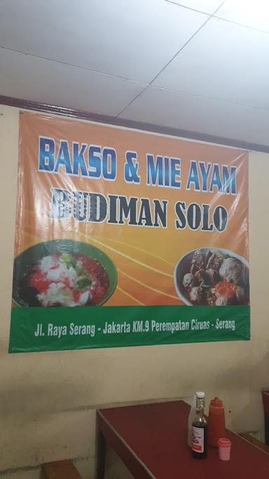 BAKSO BUDIMAN SOLO (PASAR CIRUAS)