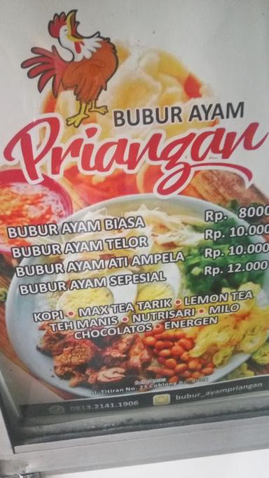 BUBUR AYAM PRIANGAN