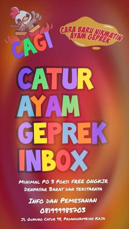 Photo's Cagi Catur Ayam Geprek Inbox