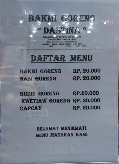 BAKMI GORENG DASTINA