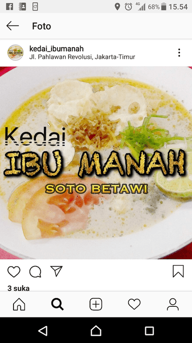 KEDAI IBU MANAH ( SOTO BETAWI )